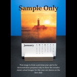 Calendar sample with wooden stand